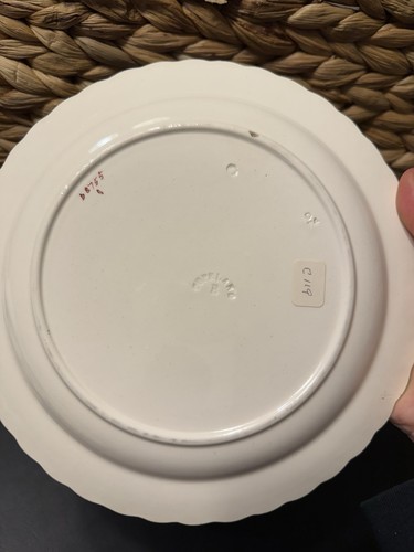 Vintage Copeland Spode Botanical Embossed 8.25” Plates Set of 3 Floral Plates - Picture 3 of 8