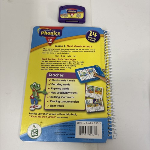 Leap Frog Leap Pad libro e cartuccia fonica "Tad's Good Night" lezione 2 - Foto 2 di 2