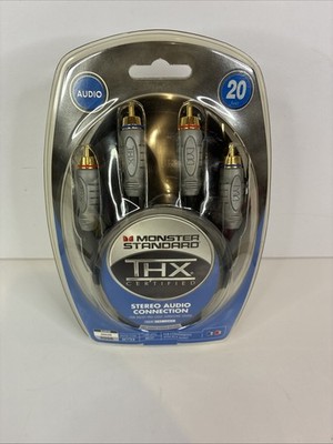 Monster Standard THX Certified Stereo Audio Connection Cables Dolby 20ft NIB