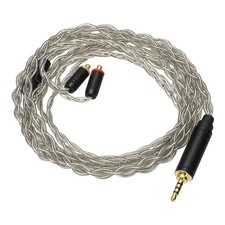 IEM Earphone Cable 28AWG 1.2m 4 Cores HiFi Ear Monitor Cable Gray 2.5mm, MMCX 