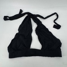 Urban Outfitters Out From Under Black Halter Bralette Plunge Neck Tie Top Medium