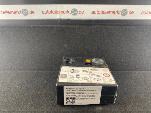234673 Kompressor Pannenset MERCEDES-BENZ B-Klasse Sports Tourer (W245) A000583