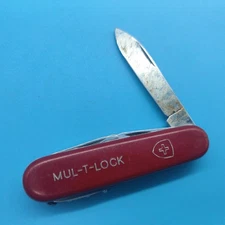 Victorinox Vintage Elinox Tourist with clip point pen blade Mul-T-Lock
