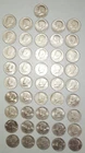 Bulk Lot of 46 Circulated John F Kennedy JFK Half-Dollars Coins, 71-74, 83, 1976