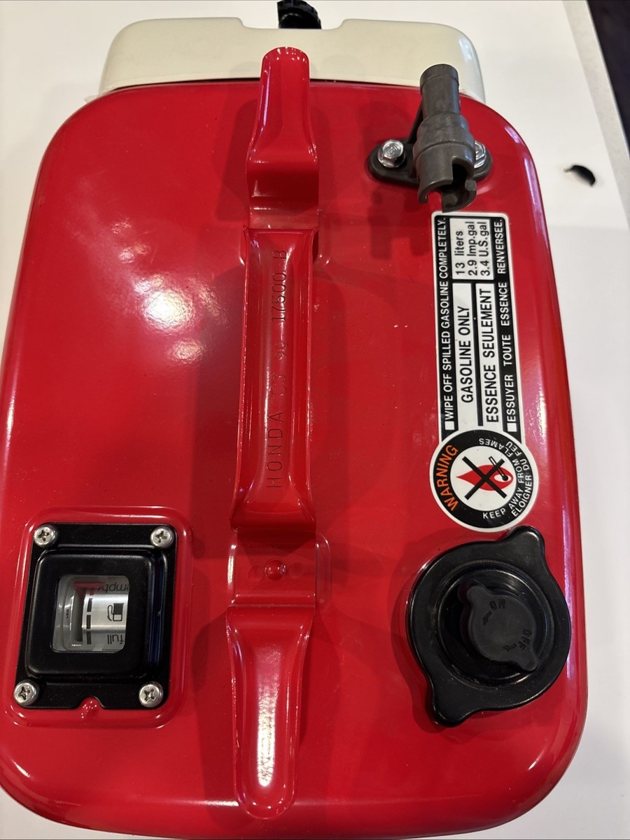 Genuine Honda Vintage OUTBOARD Fuel Gas Tank 3.4 US Gallon Red