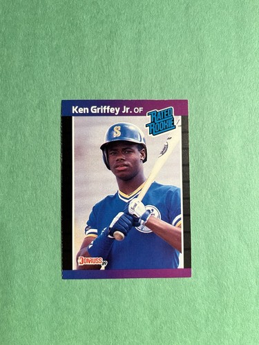 1989 Donruss - Rated Rookie Ken Griffey Jr #33 (RC) Seattle Mariners HOF - Bild 2 von 3