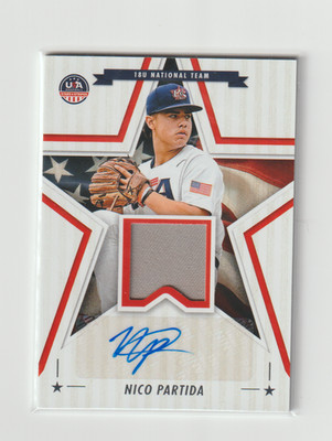2025 Panini USA-Nico Partida Rookie Autograph/Jersey