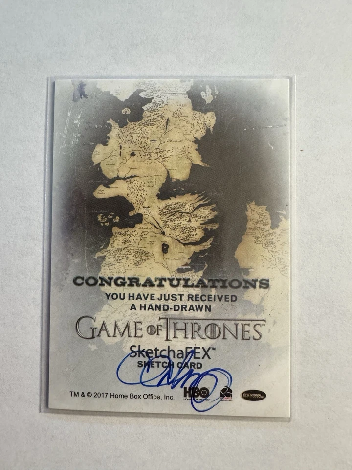 Game Of Thrones Inflexions SketchaFex Sketch card 1/1 Rittenhouse - Image 2 of 2