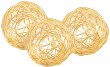 Metal Decorative Ball Set of 3 - Stunning Exquisite Geometric Decorative Ball...