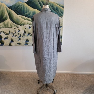Muji Womens Maxi Linen Shirt Dress Med Long Lagenlook Collared Button Down | eBay Muji Womens Maxi Linen Shirt Dress Med Long Lagenlook Collared Button Down | eBay