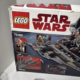 READ LEGO Star Wars First Order Star Destroyer 75190 No Bag #1 No Manual All New