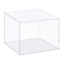 Display Case Box Acrylic Box Transparent Showcase 26x26x21cm for Collectibles