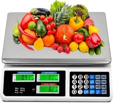 88LB Digital Price Scale Electronic Price Computing Scale Food Meat Weight Scale