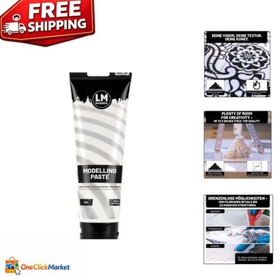 8.45oz Fine Texture Modeling Paste for Acrylic Art - Water-Resistant & Versatile