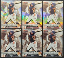 2025 BOWMAN ’S BEST JOSUAR GONZALEZ #TP-13 WAVE REFRACTOR BASE REFRACTOR LOT X6
