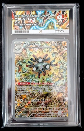Pokemon Card Magneton SVP 159 Black Star Promo Ace Graded 9 Mint
