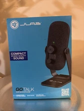JLab Go Talk USB Desktop Microphone - 2 Directional Pattern Modes New (E4)