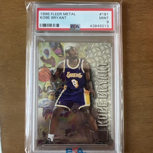 Fleer 1996-97 Metal Kobe Bryant Lakers RC #181 PSA 9 Mint Basketball NBA