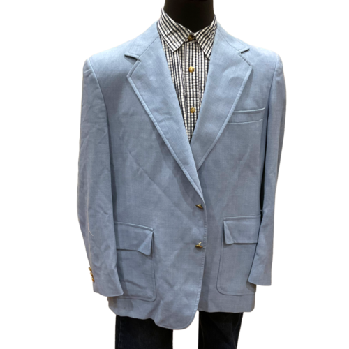 48R John Weitz Signature Collect Light Baby Blue Suit jacket Blazer Sports Coat - Afbeelding 1 van 11