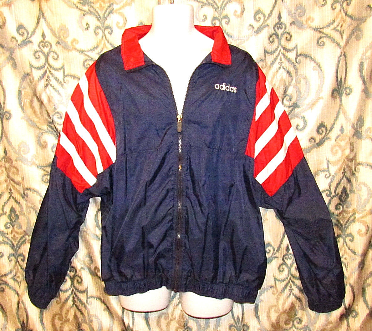 Adidas Mens XXL XLT Warm Up Track Jacket Athletic Windbreaker Zip
