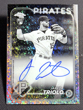 2024 Topps Chrome MINI DIAMOND REFRACTOR ROOKIE AUTO Jared Triolo, item 1