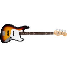 Fender Standard Jazz Bass, Laurel, White Pickguard, 3-Color Sunburst
