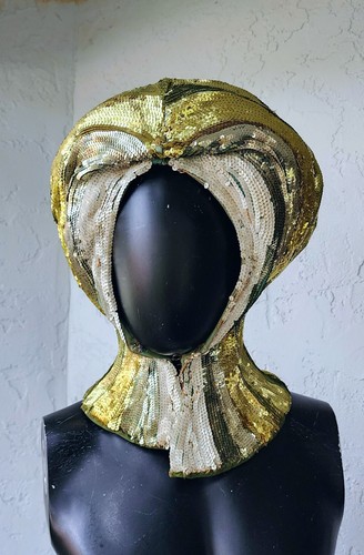 Sombrero tocado de lentejuelas original Ringling Bros Circus Show vintage años 50 60 - Imagen 1 de 10