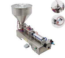 10-100ml Paste Liquid Filling Machine Stainless Semi-automatic Piston Filler110V