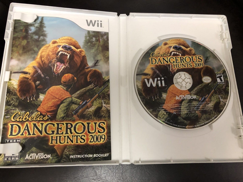 CABELA'S PELIGROSO HUNTS 2009 WII NINTENDO WII JUEGO DISCO COMPLETO ESTUCHE MANUAL - Imagen 2 de 2