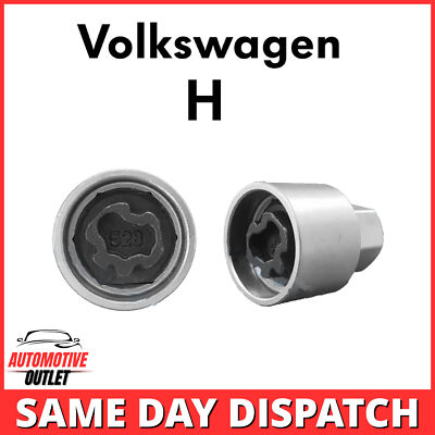 MASTER LOCKING WHEEL SECURITY BOLT KEY ANTI THEFT FOR VOLKSWAGEN NUMBER 528, H