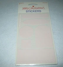 Mrs. Grossman's Stickers - Textured Tags - Pink Color - New