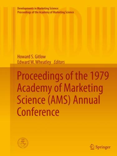 Proceedings Of The 1979 Academy Of Marketing Science (ams) Annual