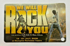 QUEEN WE WILL ROCK YOU TICKET BANGKOK JULY 2008 RARE COLLECTABLE