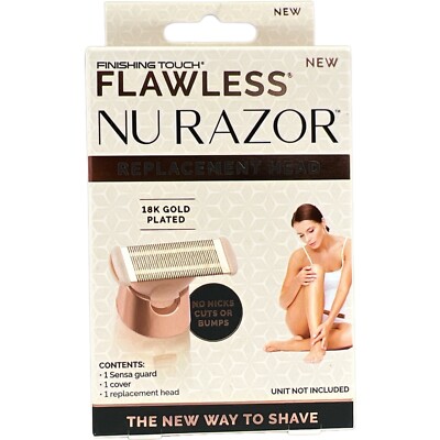Finishing Touch FLAWLESS NU RAZOR Replacement Head 18k Gold Plated