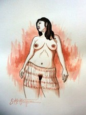 Salvatore Attanasio Avitabile  nudo femminile quadro erotico no Guttuso Maccari