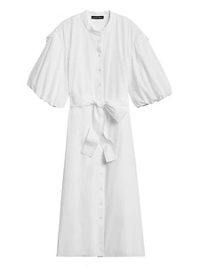 banana republic white shirt dress