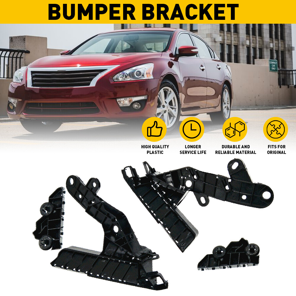 4PC Front Bumper Bracket Retainer Mount Kit for Nissan Altima 2013-2015