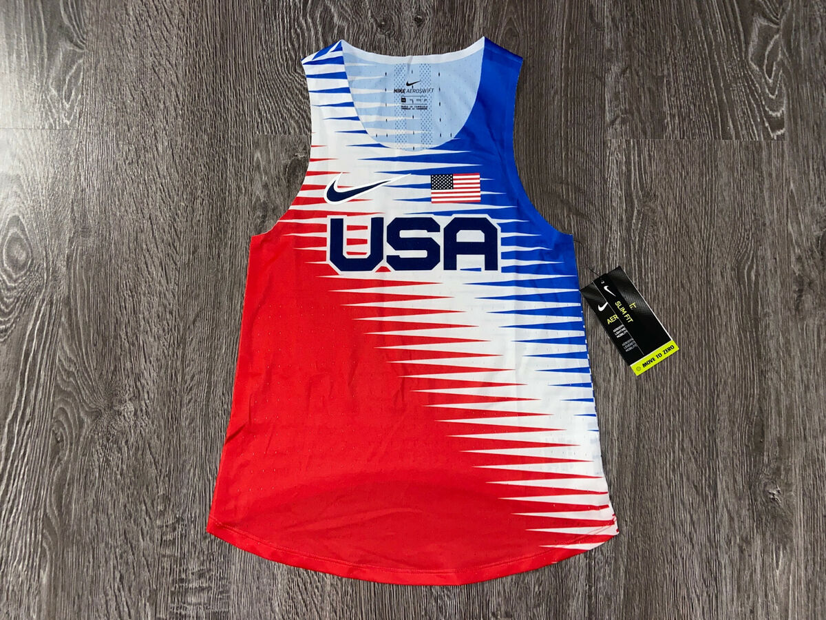 Nike Aeroswift ADV USA Olympics Running Track Singlet Tank Nike Aeroswift ADV USA Olympics Running Track Singlet Tank