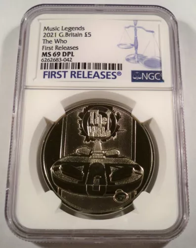 2021 GREAT BRITAIN THE WHO NGC MS 69 DPL 5 Pound DEEP PROOF LIKE
