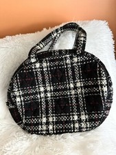Vera Bradley Plaid Canteen Style Zip Top 2 handles Twead Collection