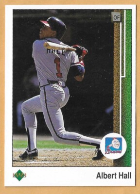 ALBERT HALL ATLANTA BRAVES #94 - UPPER DECK NM-MT 1989