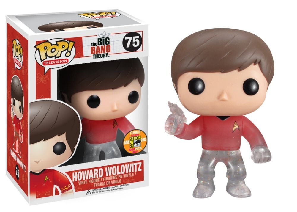 Funko Pop Television Howard Star Trek Red Shirt With Gun Vinyl Figure