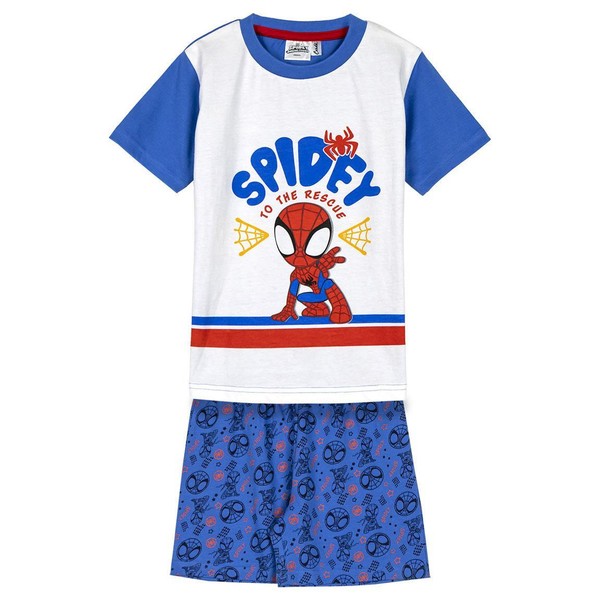 Kurzarm-Pyjama Single Jersey Spidey Blu - 2 Jahre | Junge Cerdà-image