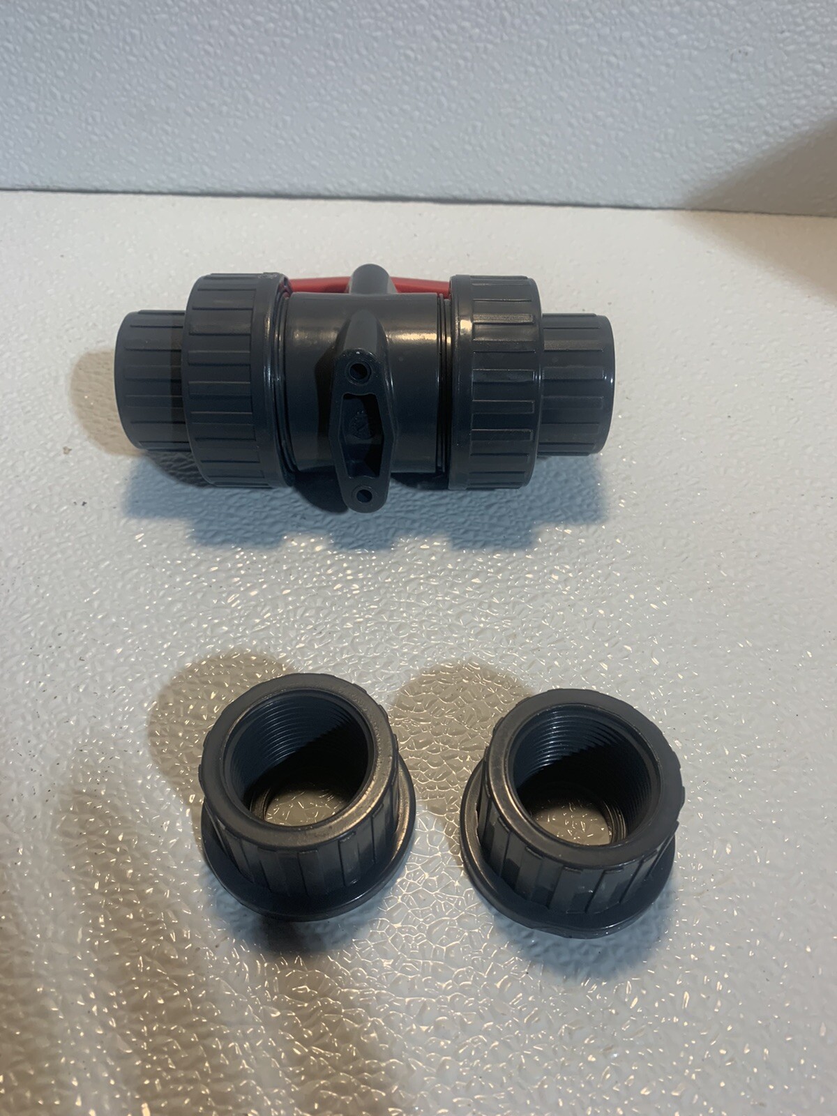 Jomar Sch 80 PVC 1” Double Union Ball Valve 210545 Thread Or Glue