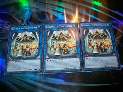 3x Dogurad, The Stonetrooper 1st Edition Common ALIN-EN053 Yu-Gi-Oh!