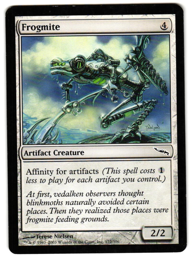 Magic_the_gathering Mirrodin Frogmite #172 2003,MTG,LP Common