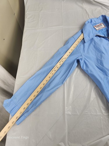 Vintage 1950s McGregor Drizzler Gabardine Ricky Jacket Blue - Sz 38 - Picture 10 of 11