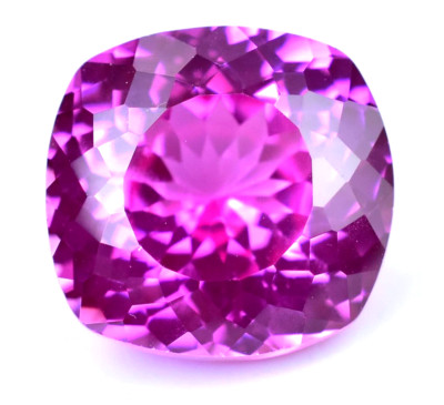 Natural Pink Ruby 12.75 Ct Cushion Certified Flawless Loose Gemstone From Mogok