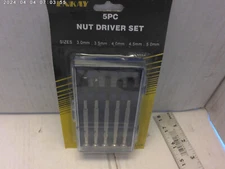 1990's vintage 5 pc mini nut driver set all metal NEW old stock (China)