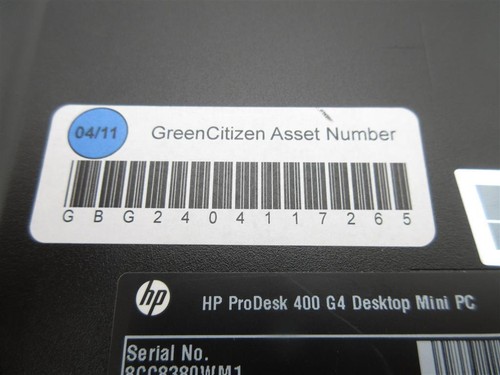 HP ProDesk 400 G4 DM Intel Core i3-8100T 3.1GHz 4GB RAM 512GB SSD NO OS - Picture 4 of 8